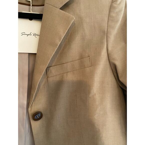 NWT Simply Retro Ashley Khaki Blazer Size XS - Picture 5 of 6